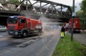 LKW blieb unter Bruecke haengen Koeln Ehrenfeld Innere Kanalstr Hornstr P477